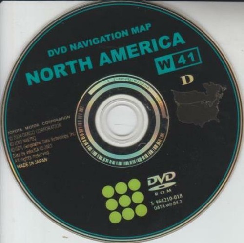 Toyota dvd mappa navigazione - toyota,